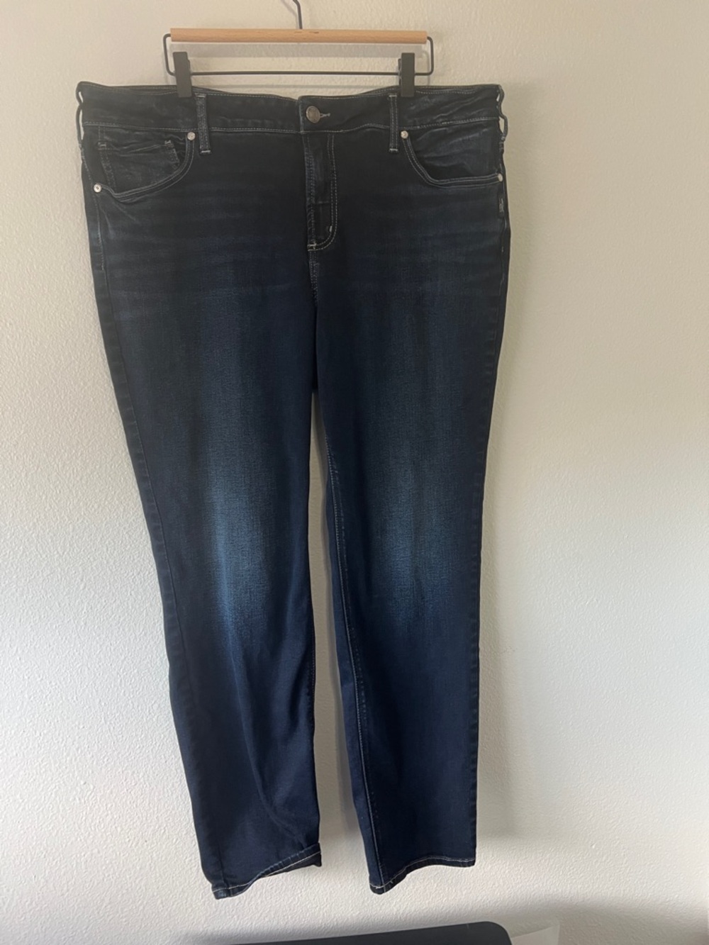 Silver Jeans Women's Straight Leg Dark Indigo